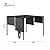 HOMPUS 10' x 10' Outdoor Pergola with Sun Shades, Double Canopy Pergola with Aluminum Frame, Modern Patio Pavilion Gazebo with Weather-Resistant Fabric for Patio, Garden, Grey