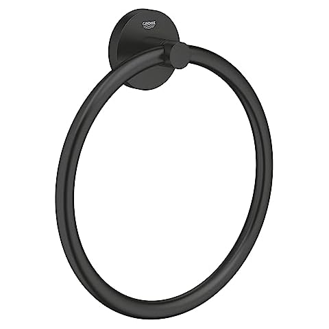 GROHE Anneau Porte-Serviettes Noir Mat Cover