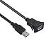Bolongking Cable USB de montaje empotrado USB 3.0 Extensión USB Montaje en...