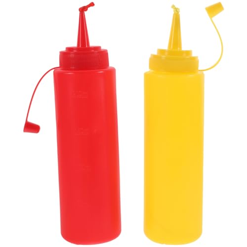 2 fausses bouteilles moutarde ketchup farce blague jouets