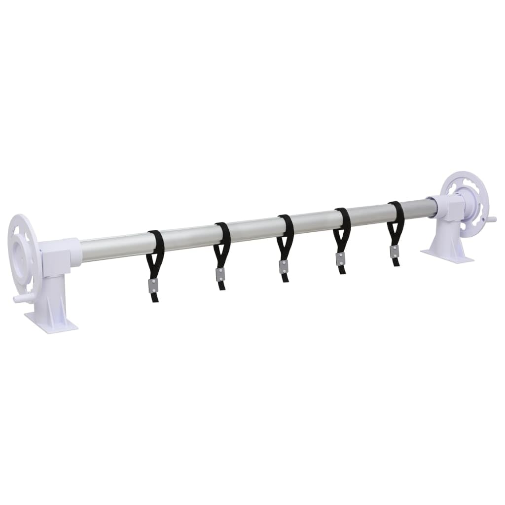 vidaXL Rouleau de Couverture de Piscine avec Base en Plastique Enrouleur de Bâche de Piscine Enrouleur de Couverture de Piscine Extérieur