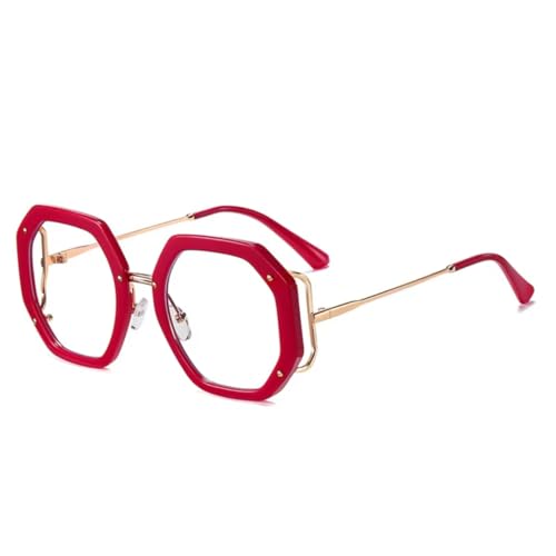 Lunettes polygonales carrées pour femmes et hommes au style urbain