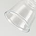 KLOSM 4 Pack Clear Glass Lamp Shade Replacement with 1.65