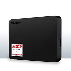 Toshiba 4TB Canvio Basics Portable External Hard Drive, Mechanische Festplatte, USB 3.2. Gen 1, Black (HDTB440EK3AA)