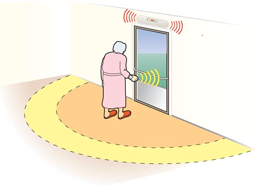 Image of Senior DepartAlert Anti-Wandering Door Bar System with Pager to Help Prevent Wandering. Great for Dementia or Alzheimer's Care