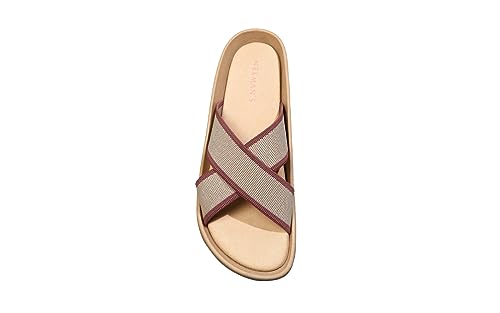 Image of Neeman's Cross Knit Sandal for Women| Comfortable and Light Weight | Stylish and Fashionable | Flexible, Durable Soft Cushioned Chappal for Women | Trendy Everday Comfort Slides