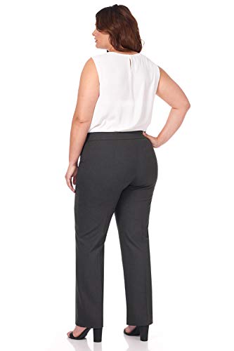 Rekucci Curvy Woman Plus Size Desk to Dinner Straight Leg Pant3