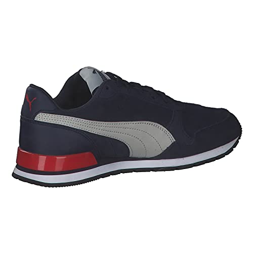 Image of Puma Unisex's St Runner V2 Sd Jr Trainers, Peacoat Gray Violet High Risk Red, 6 us