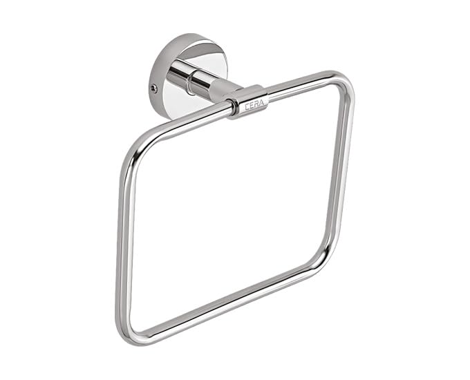 CERA Meridien Square Napkin Ring Holder for Washroom | Bathroom Accessories | Wall Mount | Stainless Steel | Chrome Finish | F5015115CH (B0D3QTSP7Q) Amazon Price History, Amazon Price Tracker