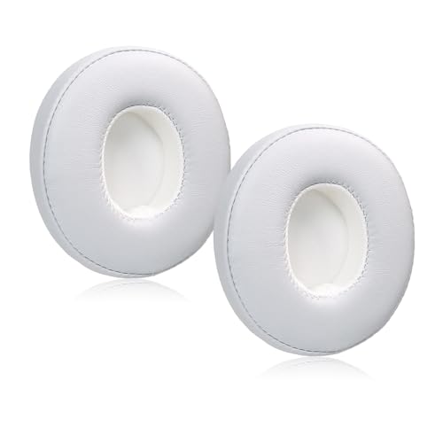 Casoter Replacements Earpads Cushions for Beats Solo 2 Solo 3 1 Pair White