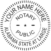 Miniatura 4 de Hubco Sello de notario rojo premium e impresora roja Hubco 40 sello notario autoentintado - Alabama