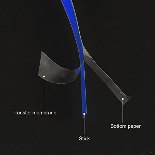 SINGARO Car Rear View Mirror Stickers Decor Car Body Sticker Vinyl 4pcs (Blue)