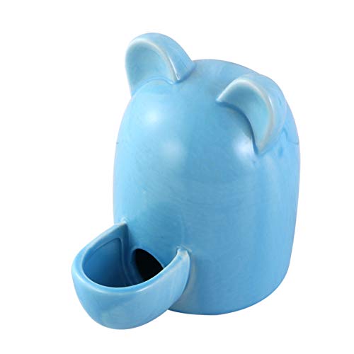 Hemobllo Distributeur Automatique De Nourriture pour Petits Animaux Céramique Motif Oreilles De Chat pour Hamsters Et Lapins