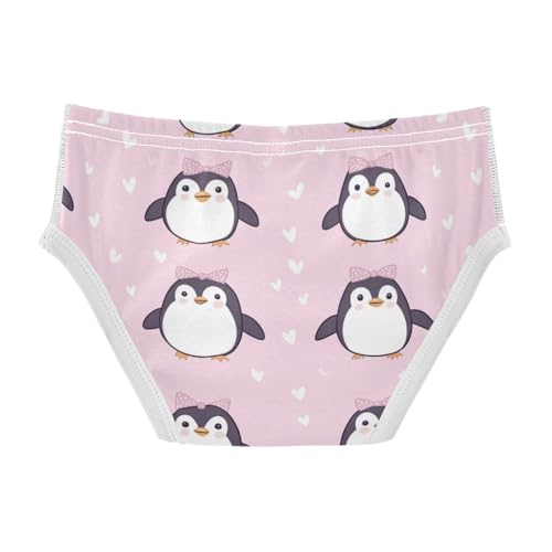 Wusikd Cute Penguins Boys' Underwear Cotton Bows Pink Boys Briefs Soft Toddler Underwear 2T2