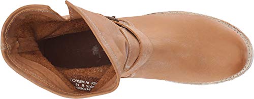 Image of Frye 5 inch Veronica Booties for Women - Full-Grain Brush-Off Leather with Antique Metal Hardware and Rubber Outsole, Genuine Stitch Welt Construction