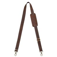 BUFFALO LEATHER - Our leather replacement shoulder straps are made of Genuine BUFFALO leather with Original brass accessories | HEAVY DUTY HOOKS – Sturdy swivel hooks are strong enough for the heaviest of bags, with durability to withstand the wear o...