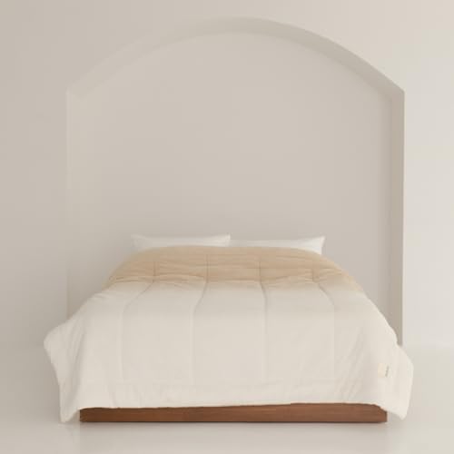 nishikawa 【 西川 】 hauu もちもちブランケット 吸湿発熱 綿入り シングル ベージュ 洗える 毛布 リバーシブルで使える ふわふわ 柔らか ハウ FQ04075529