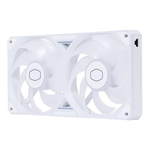 Image of Cooler Master SickleFlow Edge 240 White Single-Frame aRGB PC Case|Liquid Cooler Fan, 240mm, Convenient Single Modular Cable, PWM 2,050 RPM, Air Balance Blades, Loop Dynamic Bearing, aRGB Lighting
