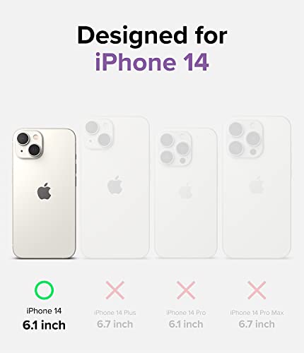 Image of Ringke Fusion Bumper Compatible with iPhone 14 Case Cover Transparent Hard Back Soft Flexible TPU Frame Bumper Scratch Resistant iPhone 14 Back Cover - Clear