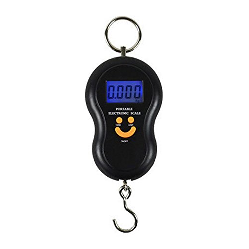 Souarts 50Kg /10g Hanging Scale Digital Scale Backlight Fishing Pocket Weight Scale Luggage Scales