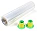 BOMEI PACK 4 Pack Industrial Clear Stretch Wrap Film with Plastic Handle 18