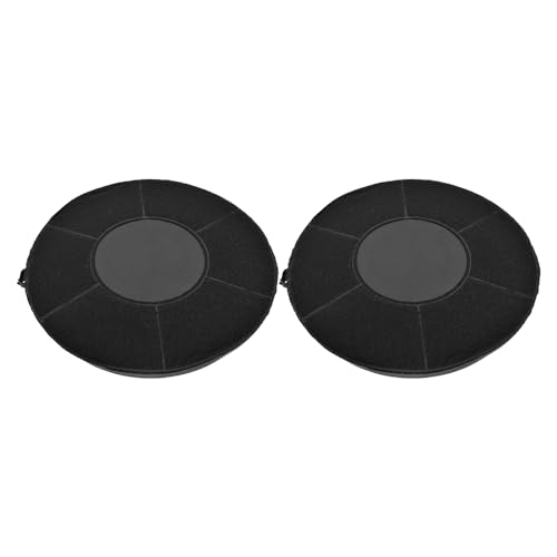 AllSpares Aktivkohlefilter (2x) für Dunstabzugshauben geeignet für AEG-Electrolux 902980050/6 / MCFE06, Nyttig Fil 900 & Bauknecht Whirlpool/Type 48/484000008783 / AMC037 (Ø218mm)