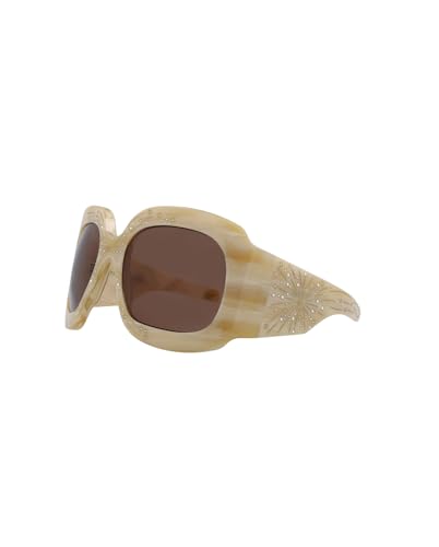 Gucci Shield/Wrap Sunglasses Beige Beige Brown Luxury Eyewear Made In Italy Acetate Frame Designer Fashion for Everyday Luxury2