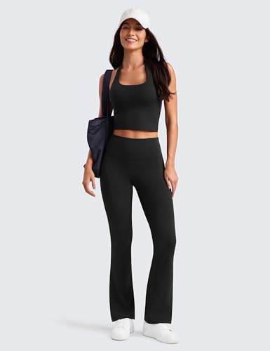 CRZ YOGA Womens Butterluxe High Waist Flare Pants 29" / 30.5" / 32" / 33.5" - Yoga Bootcut Wide Leg with Pocket Lounge2