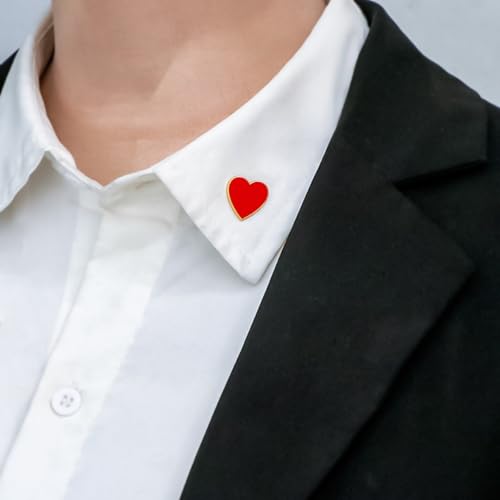Broche de corazón para decoración de ropa en chaquetas y abrigos 3