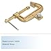 Violiica Welding Ground Clamp 1000A Brass G-Shape C-Clamp for Welding Machine Industrial Applications, Automotive Manufacturing, Shipyards