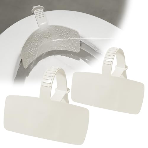 Toilet Pee Splash Guard – Urine Deflector Blocks Leaks Center Strap with Built-in O-Ring | Comfortable Pee Shield for Toddlers, Potty Training & Elderly | Fits Most Toilet Seats (2, 11.4x6.3inch)