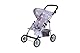 Knorrtoys 16844 - Puppenbuggy Liba - Star Grey pink