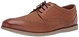Clarks Men's Raharto Wing Oxford, Dark tan Leather, 075 M US