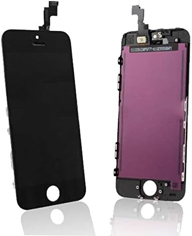 Screencart LCD Display Digitizer Screen Replacement Compatible with iPhone 5S 4.0 inch with Tools (Black)