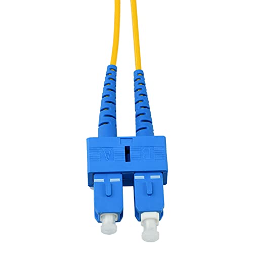 Image of 5M LC to SC OS2 Fiber Optic Patch Cable Singlemode Duplex Optical Patch Cord 9 /125m Fiber Optic Cable LC-SC DX 5 Meter (16.4ft)