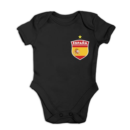 Body Bébé Espagne Football en Coton Anti Irritation pour Enfant de 9-12 Mois
