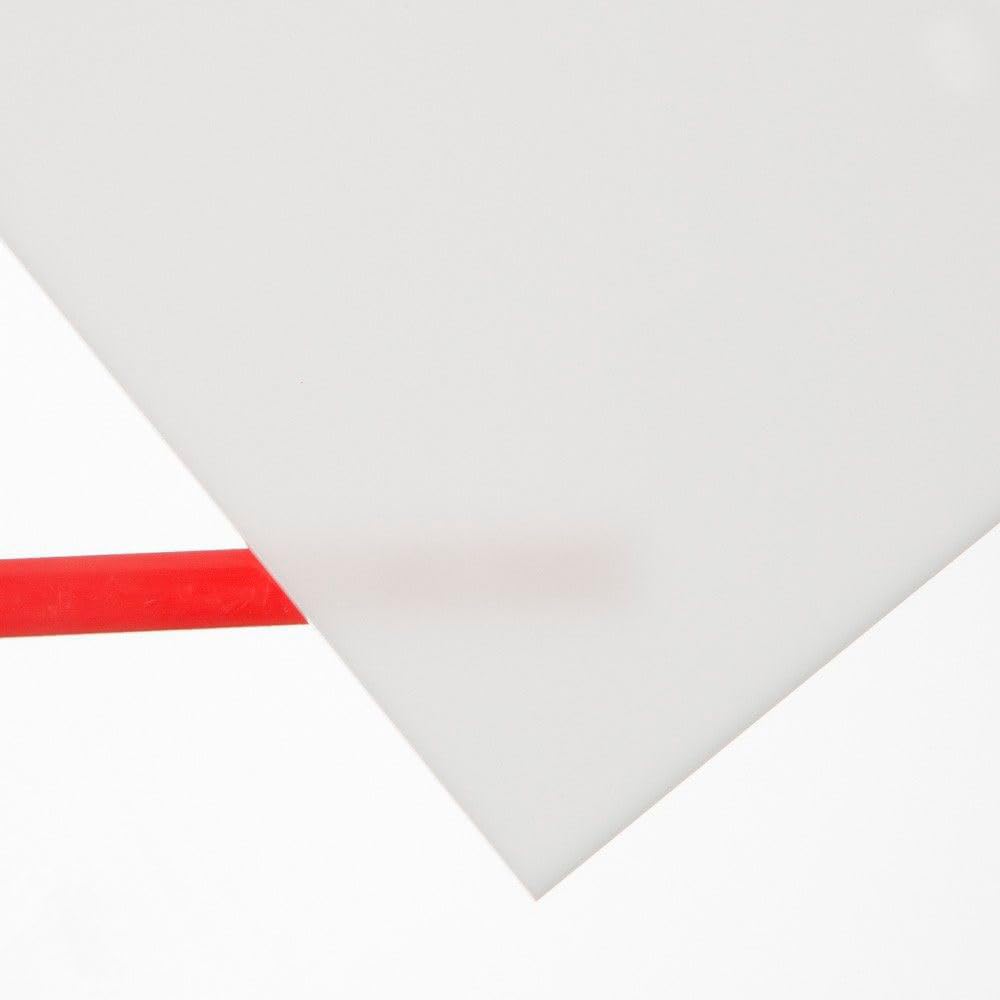Plancha de metacrilato translúcido color Blanco Opal Tamaño DIN3 Grosor 3 mm, placa acrílica rígida a medida para bricolaje decoración y reformas