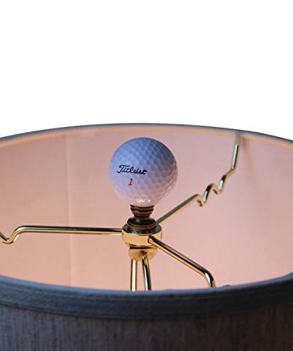 Image of Golf Ball Lamp Finial, White, 2.25 inchh