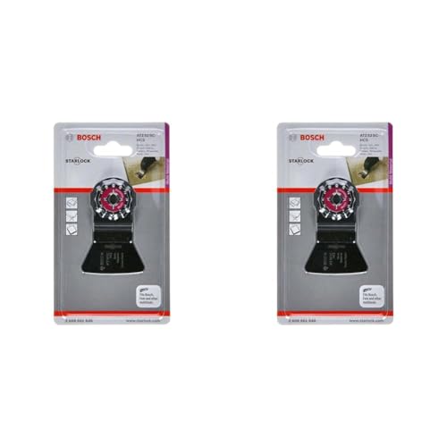 Bosch Accessories 1x Spatule ATZ 52 SC (matériaux solides et fragiles, Largeur 52 mm, Accessoire Outil multifonction) (Lot de 2)
