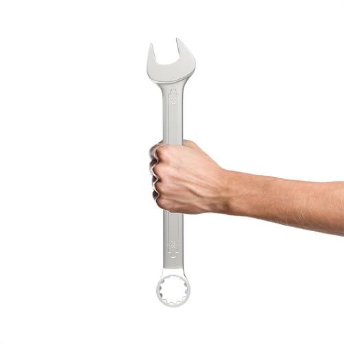 Image of Groz Combination Spanner 23 mm, Length260 mm | DIN 3113 Standards | Chrome Vanadium, Matt Satin Chrome Combination Wrench Tool | CSP /DIN /23G