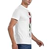 Men's Red Rose Psd Printing T-Shirt Short Sleeve Pure Cotton Crew Neck T Shirts #5