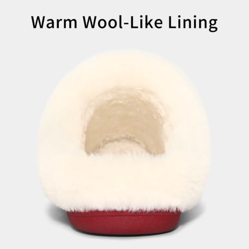 Image of Evshine Women's Chenille Knit Fuzzy Slippers Memory Foam Warm House Shoes
