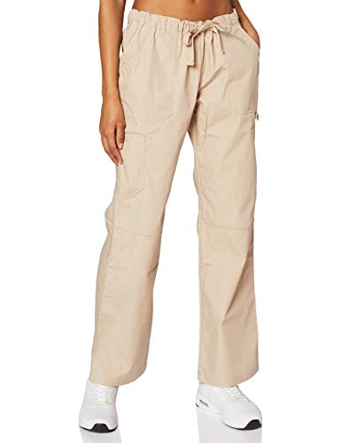 Adar Uniforms Women's Universal Drawstring Straight Leg Scrub Pants - 510 - Khaki - L