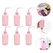 Homoyoyo 6pcs 250ml Pink Plastic Squeeze Bottles Eyelashes Cleaning Bottles Eye Wash Lash Extension Rinse for Beauty Tools