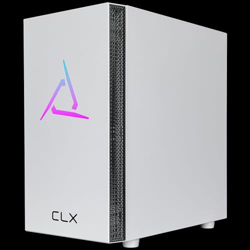 Gabinete CLX Sphynx Micro Tower Blanco con Vidrio Templado, Ventana Completa, sin Fuente de Alimentación, compatible con Motherboards MATX miniatura 4