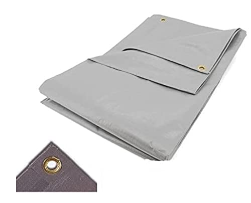 Super tejido planificar 6 x 10 m gris 280 g/m² 60 m² lona 100% impermeable.