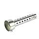 Motorrad Auspuffschalldämpfer, Universal Motorrad Auspuffdose DB Killer Schalldämpfer-schalldämpfereinsatz Schallwandeinsatz Silber motorrad durchmesser(42mm)