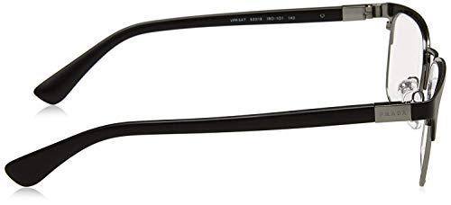 Prada Heritage Pr 54Tv 1Bo1O1 Matte Black Metal Rectangle Eyeglasses 55Mm #TOP4