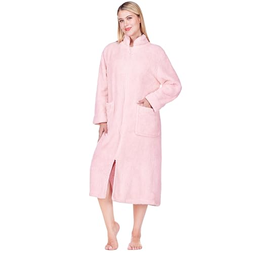 Peignoir de bain en polaire de qualité supérieure sherpa rose