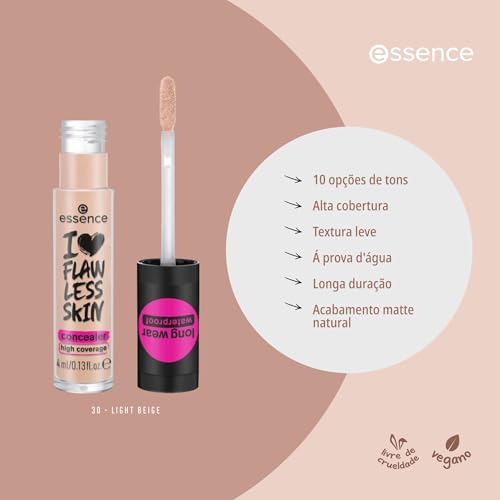 Corretivo líquido I LOVE FLAWLESS SKIN essence 30 Light Beige